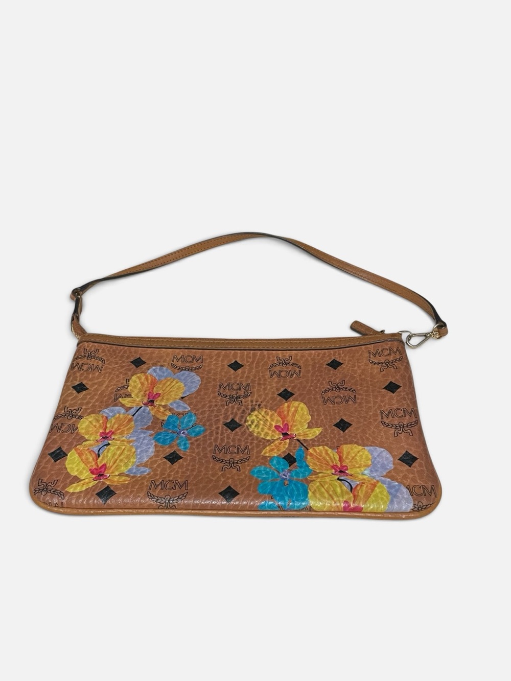 MCM Vintage Floral Visetos Zip Pochete Shoulder Bag - Picture 3 of 5